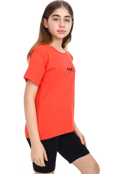 Kız Çocuk Nakışlı Tişört