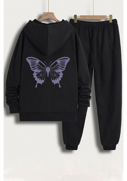 Uygun Tarz Only Trendwear Butterfly Baskılı Eşofman Takımı