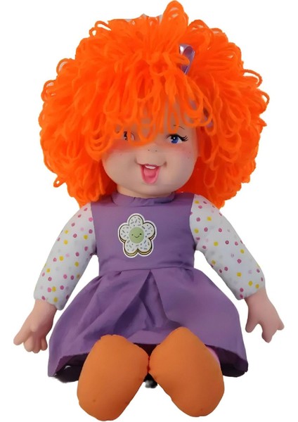 Lahana Saçlı Gökkuşağı Bebek,dolgu Bebek 45 cm Turuncu fiyatları