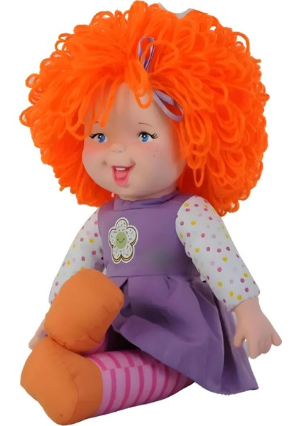 Lahana Saçlı Gökkuşağı Bebek,dolgu Bebek 45 cm Turuncu modelleri