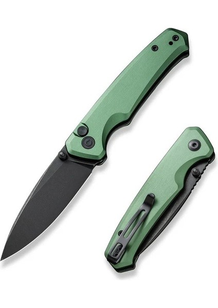 Altus Button Lock & Thumb Stud Knife Green Aluminum Handle Çakı fiyatları