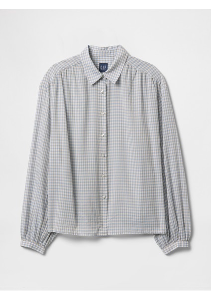 Kadın Mavi Relaxed Gömlek fiyatları