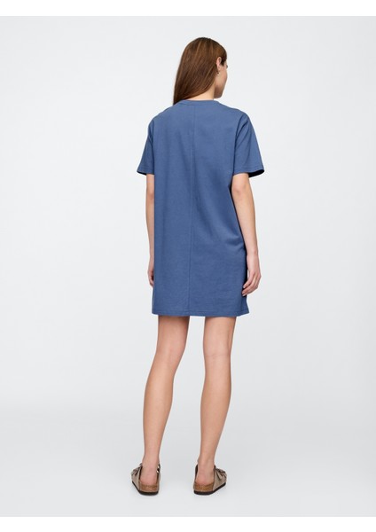 Kadın Mavi Gap Logo Relaxed T-Shirt Elbise indirimleri