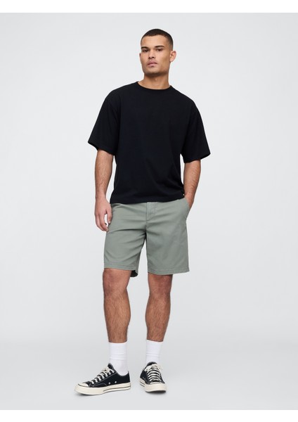 Erkek Yeşil Essential Khaki Şort