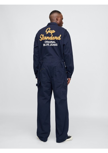 Erkek Lacivert Twill Tulum indirimleri