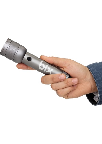 Flashlight BX6166FL 3W Led, Max. 1500 Lümen Parlaklık ve 368 Metreye Kadar Menzilli, Şarj Edilebilir, Güç Göstergeli ve Çok Modlu Kompakt El Feneri