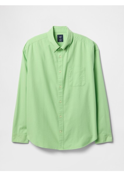 Erkek Yeşil Desenli Oxford Big Gömlek fiyatları