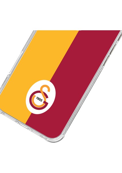 Apple iPhone 14 Pro Max Galatasaray Parçalı Logo Şeffaf Telefon Kılıfı modelleri