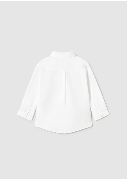 Erkek Bebek Papyonlu Uzun Kol Gömlek Beyaz fiyatları