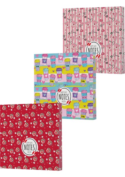 Vivago Art Kahve Serisi 15X15 Çizgisiz Defter Seti (3X160 Sayfa)