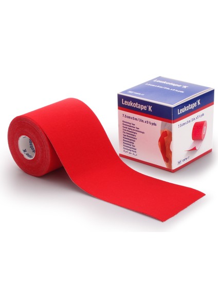 Leukotape K 7,5cm x 5m Bsn Kinesiotape Kırmızı