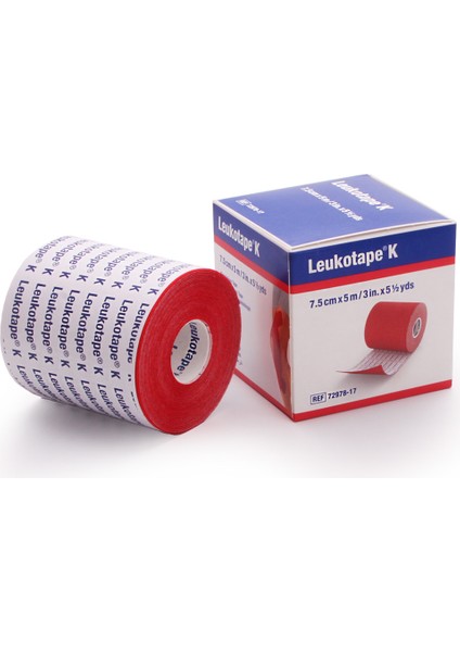 Leukotape K 7,5cm x 5m Bsn Kinesiotape Kırmızı