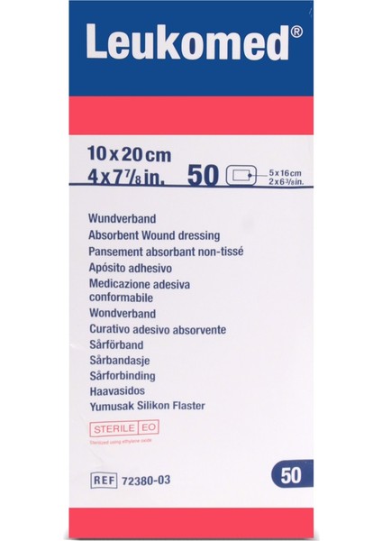 Leukomed Pedli Nonwoven Yara Örtüsü 10CM x 20CM 50'li fırsatları