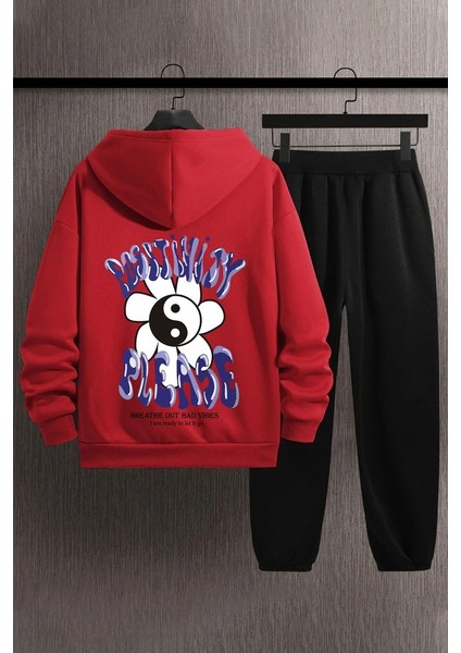 Uygun Tarz Unisex Positivity Baskılı Eşofman Takımı