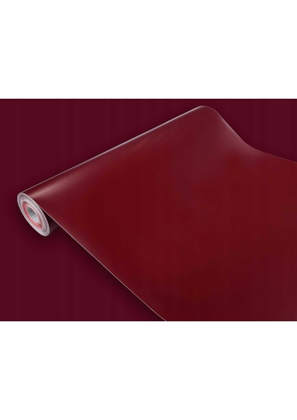 176-1829 Düz Renk Mat Bordo Kendinden Yapışkanlı Folyo ( 45 cm x 1 mt )
