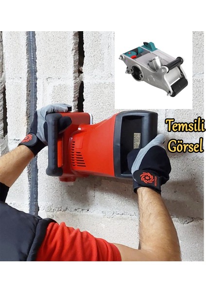 Duvar Kanal Oluk Açma Makinası 1100 W Su Elektrik Tesisat Yolu Yuvası PR1245WK