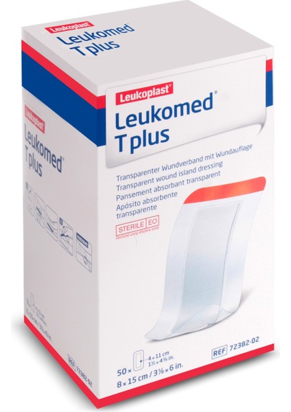 Leukomed T Plus Pedli Transparan Film Yara Örtüsü 8cm x 15CM 50'li modelleri