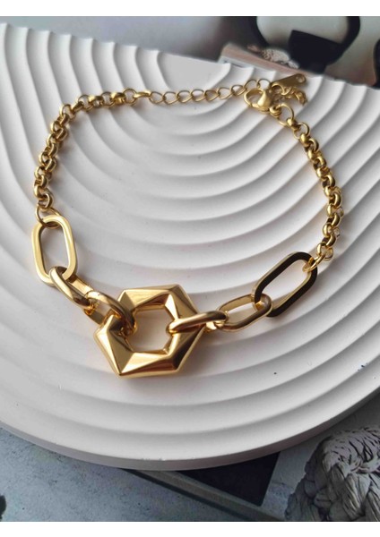 Gold Çelik Bileklik