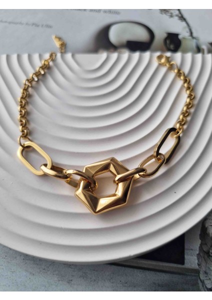 Gold Çelik Bileklik