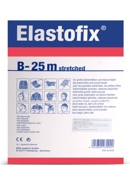 Elastofix 25M File Bandaj Beden B Diz