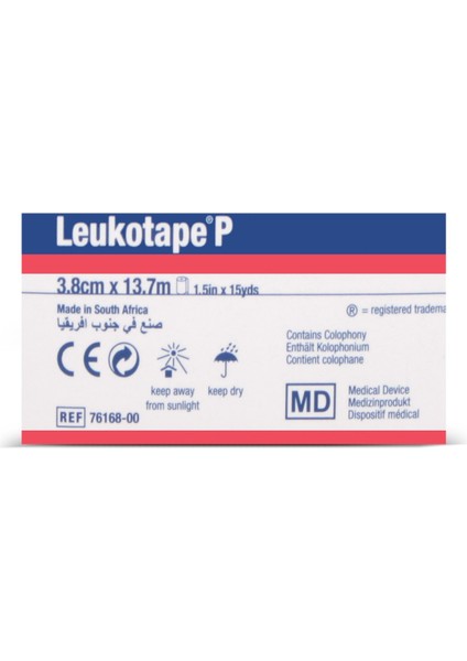Leukotape P 3,8cm x 13,7m Bsn Rijit Tespit Bandı 0 kg * 0.5 Garan