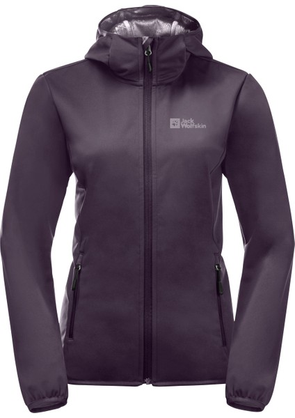 Windhain Hoody Kadın Softshell Mor