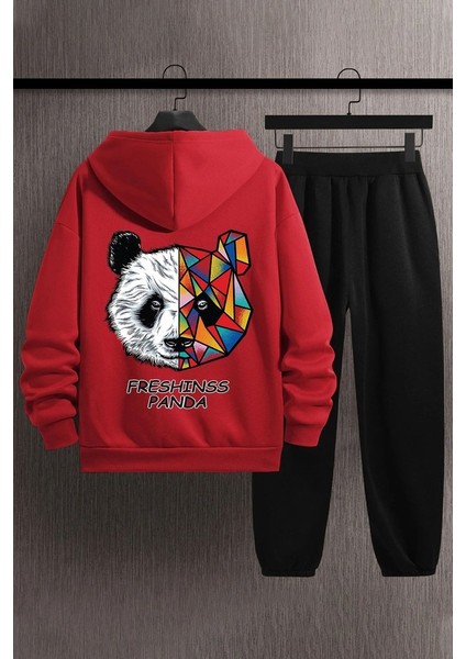 Uygun Tarz Unisex Panda Eşofman Takımı
