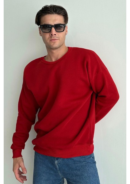 Erkek Bisiklet Yaka Oversize Sweatshirt fiyatları