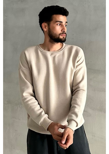 Erkek Bisiklet Yaka Oversize Sweatshirt fiyatları
