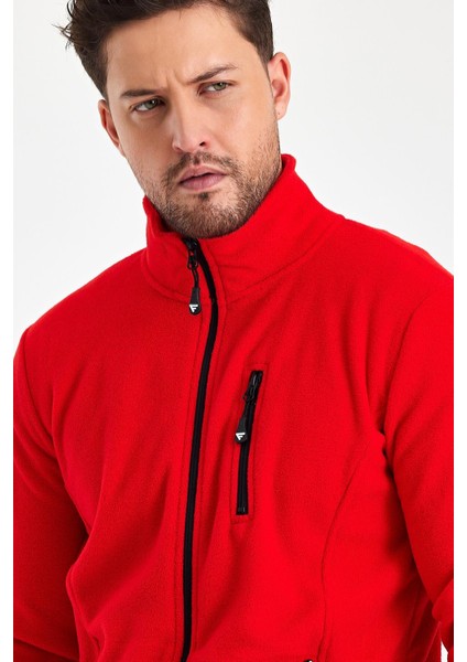 Erkek Polar Tam Fermuarlı Göğüs Fermuar Cepli Sweatshirt fiyatları