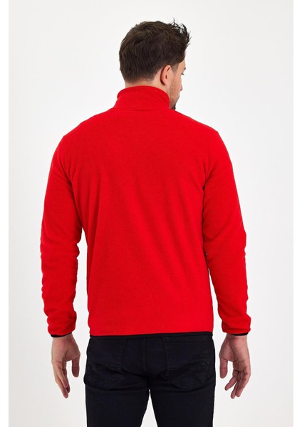 Erkek Polar Tam Fermuarlı Göğüs Fermuar Cepli Sweatshirt indirimleri