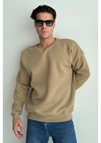 Erkek Bisiklet Yaka Oversize Sweatshirt fiyatları