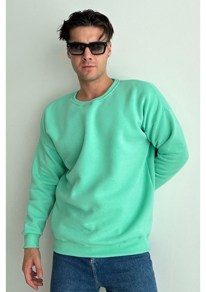 Erkek Bisiklet Yaka Oversize Sweatshirt fiyatları