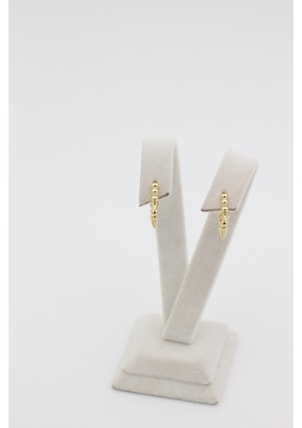 Xupıng Jewelry 14 Ayar Altın Kaplama,by Risa Gold Ok Görünümlü Küpe