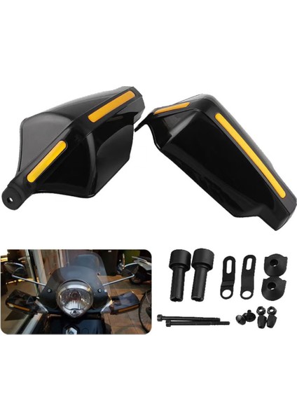 Motosiklet Elcik Koruma Takımı Siyah Kare modelleri