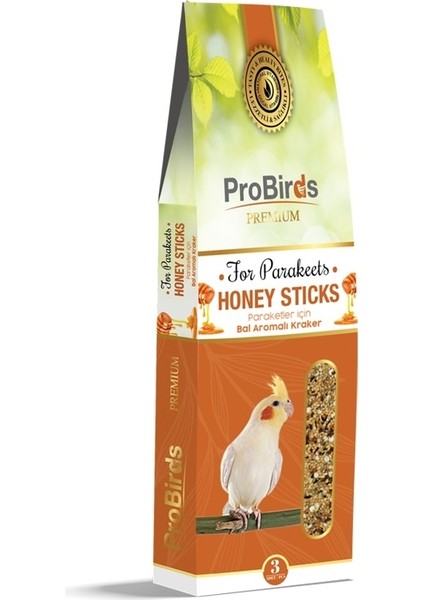 Pro Birds 3’lü Ballı Paraket Krakeri 100 gr fiyatları