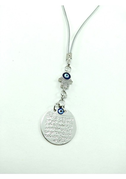 Parlak Taşlı Hamsi Elı Araba Dikiz Ayna Süsü Metal Ayetel Kürsi, Lüks Yeni Araba Hediyesi fiyatları