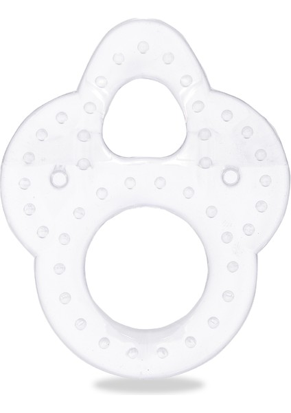 Silikon Bebek Diş Kaşıyıcı, Kolay Kavrama & Hassas Diş Etlerine Özel, 2 Halkalı, 1 Adet