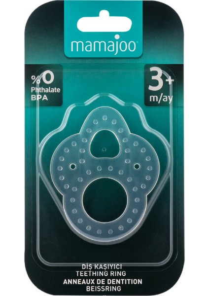 Silikon Bebek Diş Kaşıyıcı, Kolay Kavrama & Hassas Diş Etlerine Özel, 2 Halkalı, 1 Adet fırsatları