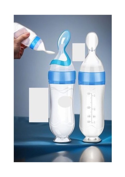 Modacar Kaşıklı Bebek Mama Besleyici Silikon Littloo 2 Adet