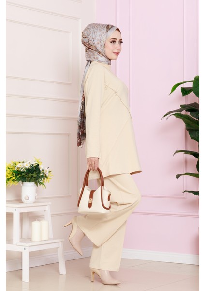 Önü Taşlı Iki Iplik Takım-Bej modelleri