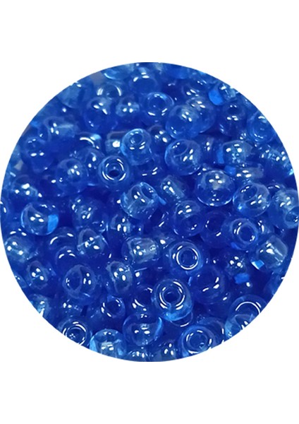 Dökme Cam Kum Boncuk (8/0) 3 mm - 20 Gram - Şeffaf Açık Mavi - BNC163