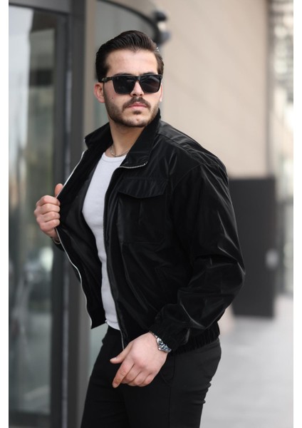 Nova Parlak Çift Cepli Su Itici Slim Fit Erkek Yağmurluk Mont fiyatları