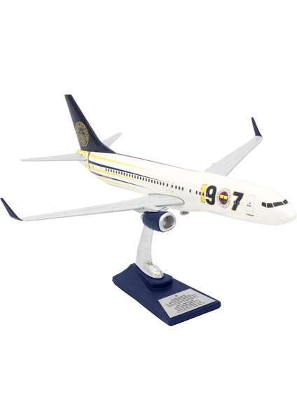 Boeing 737-800 1/100 Ölçek Fenerbahçe Lisanslı 1907 Tasarım Maket Uçak (UCK0187)