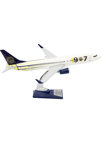 Boeing 737-800 1/100 Ölçek Fenerbahçe Lisanslı 1907 Tasarım Maket Uçak (UCK0187)