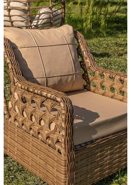 Oscar Rattan Bahçe Mobi̇lyasi 3+1+1 Masali Garanti̇li̇