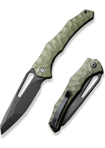 Spiny Dogfish Thumb Hole Knife Od Green G10 Handle Çakı fiyatları