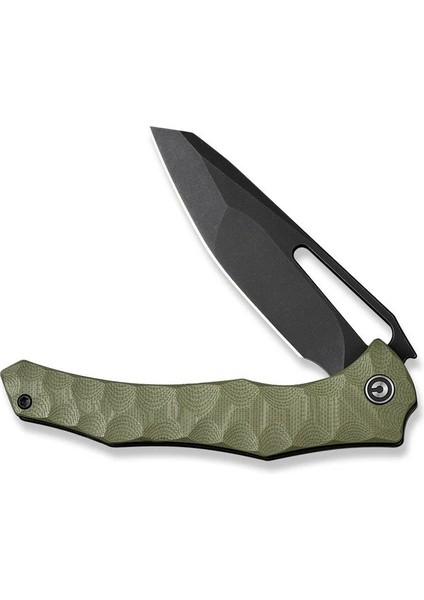 Spiny Dogfish Thumb Hole Knife Od Green G10 Handle Çakı fırsatları