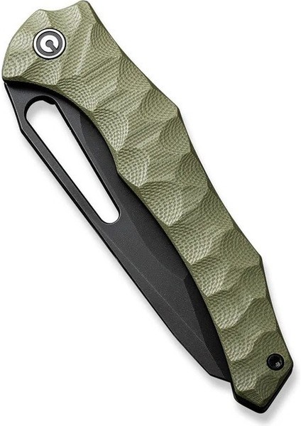 Spiny Dogfish Thumb Hole Knife Od Green G10 Handle Çakı indirimleri