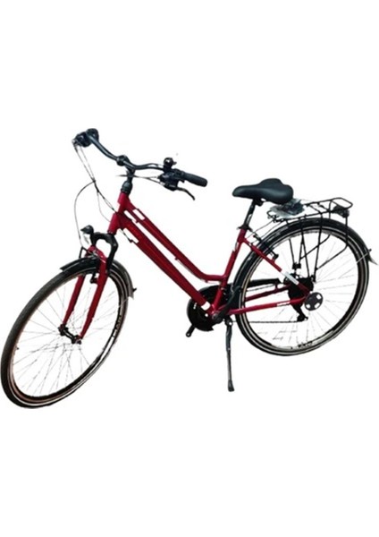 2833 Ventura L Kadın Şehir Bisikleti 430H V 28 Jant 21 Vites Bordo Beyaz
